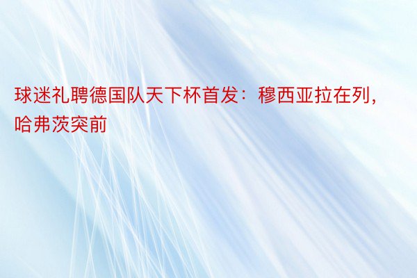 球迷礼聘德国队天下杯首发：穆西亚拉在列，哈弗茨突前